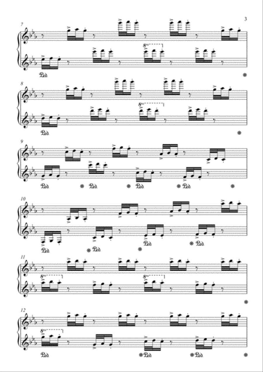 Die Libelle und der Schmetterling /The dragonfly and the butterfly/ Piano Solo scores gallery preview page 3