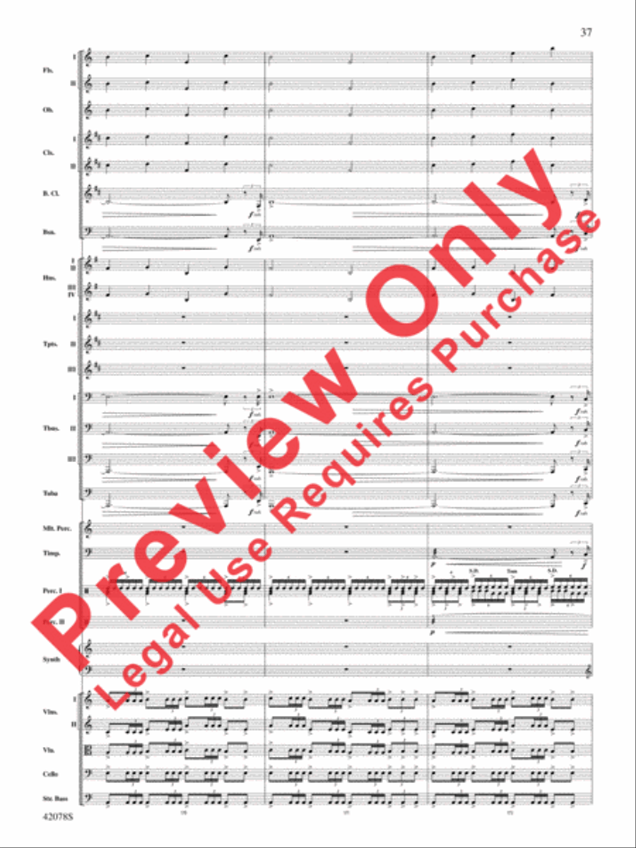 Man of Steel, Selections from Full Orchestra scores gallery preview page 38