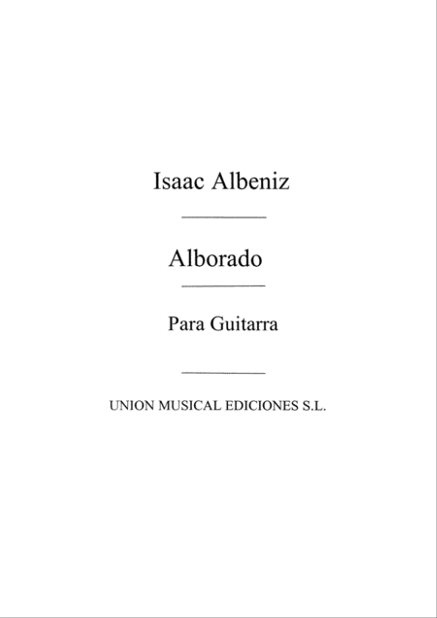 Alborada Acoustic Guitar scores gallery preview page 1