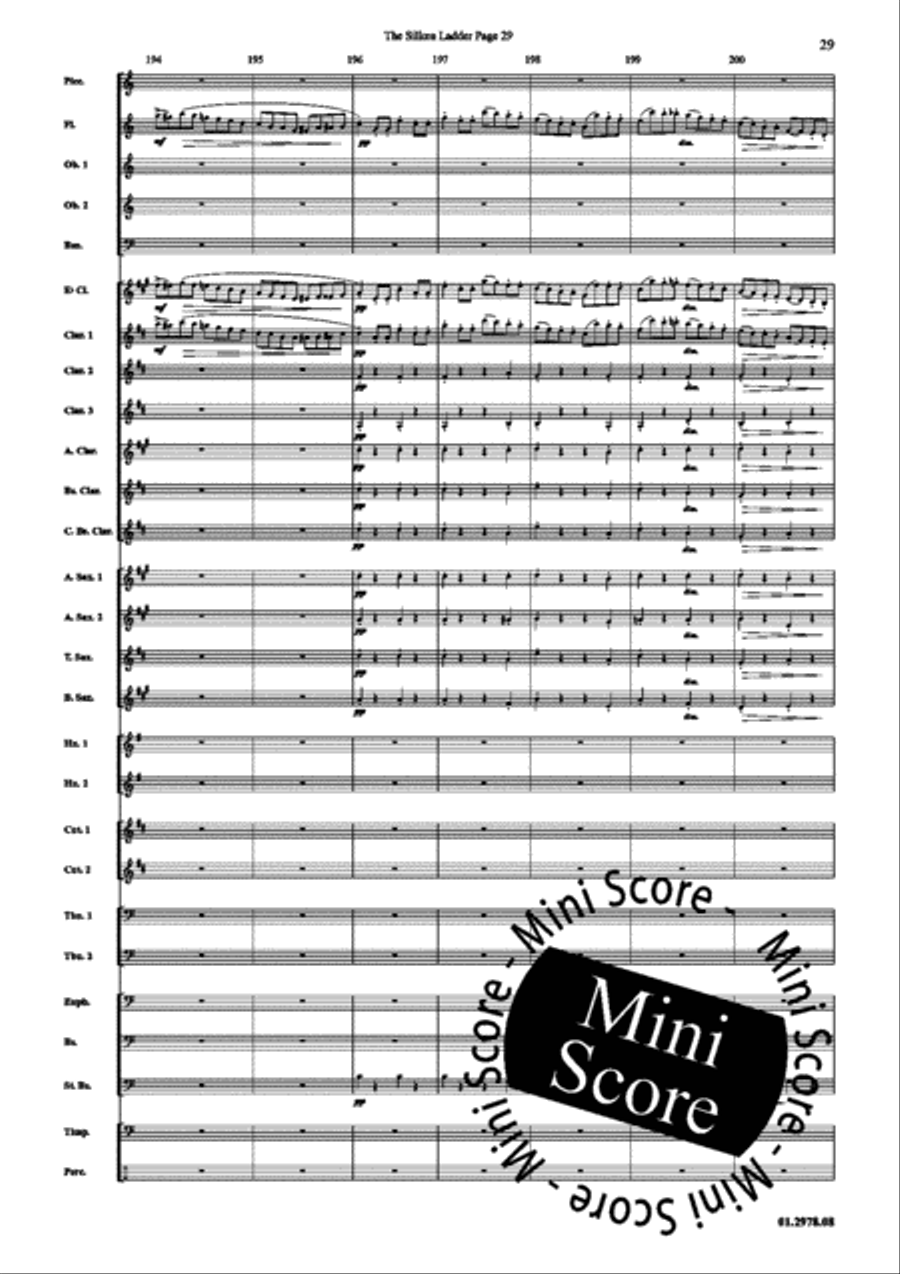 The Silken Ladder Concert Band scores gallery preview page 33