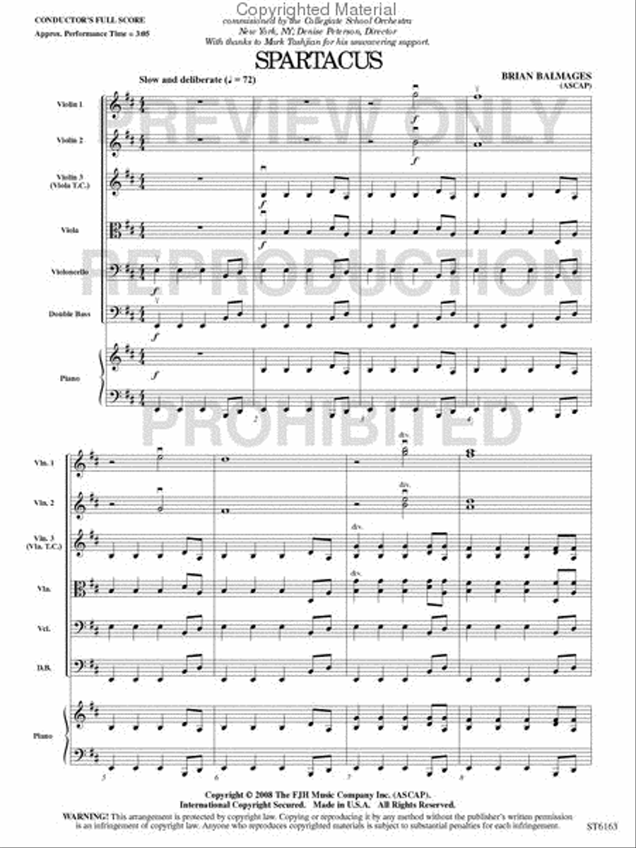 Spartacus String Orchestra scores gallery preview page 2