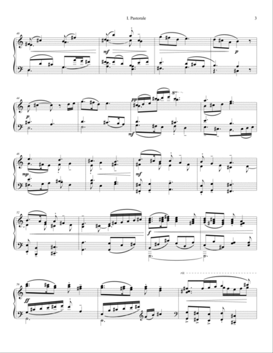 Lydian Improvisations (1993) Piano Solo scores gallery preview page 3