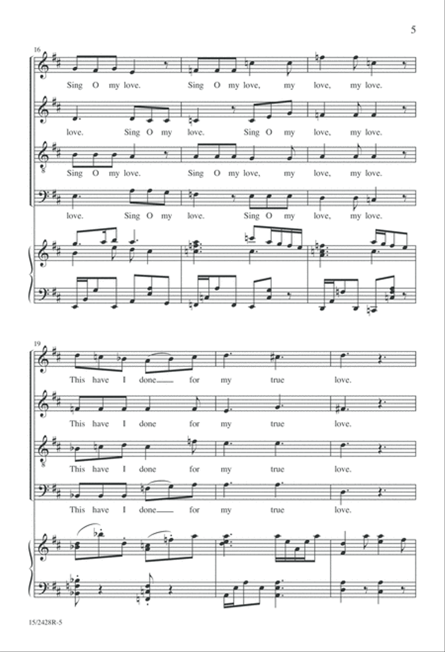 My Dancing Day My Dancing Day 4-Part scores gallery preview page 6