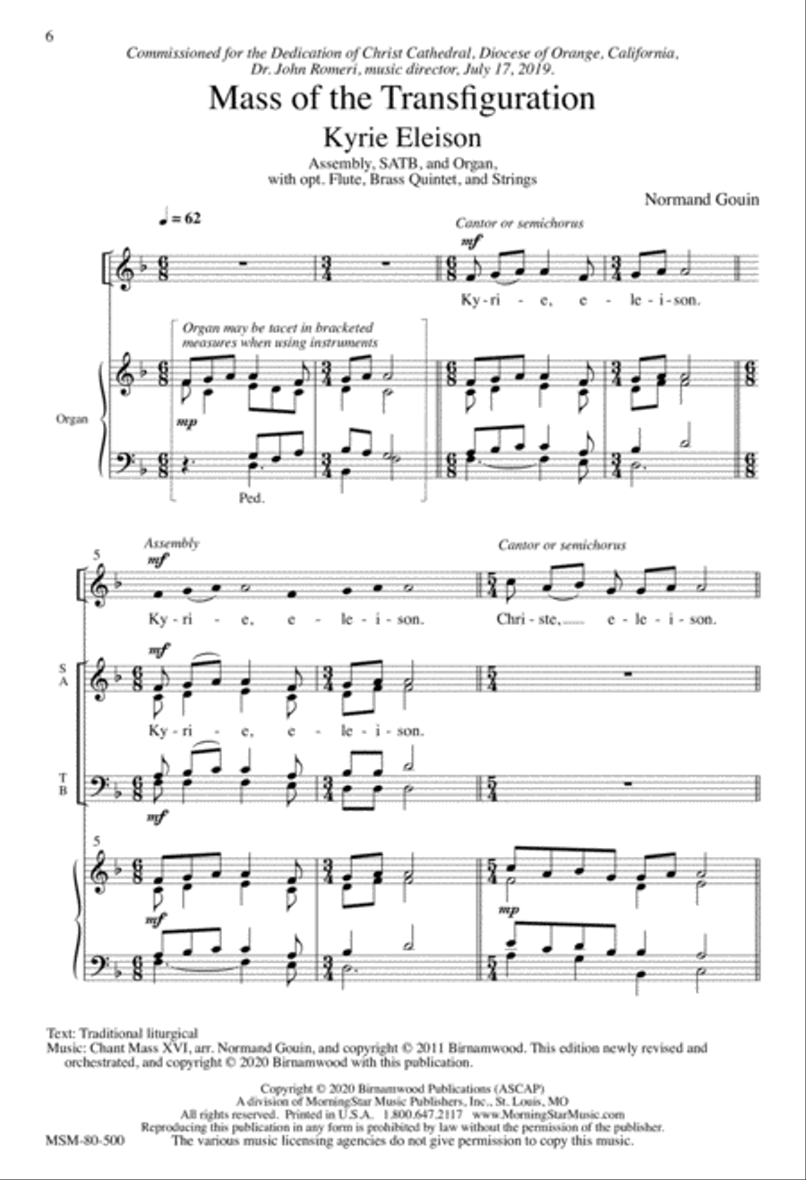 Mass of the Transfiguration 4-Part scores gallery preview page 4