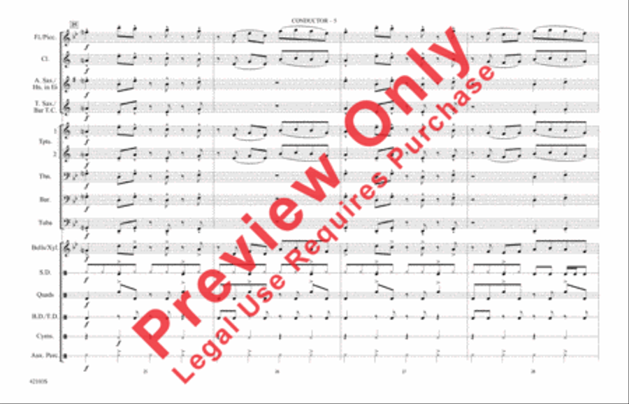 Push It Marching Band scores gallery preview page 12