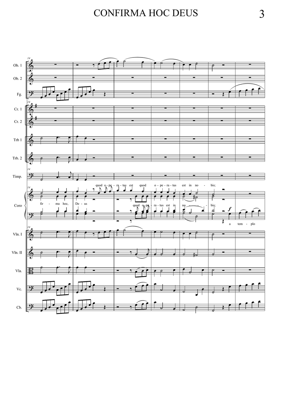 Confirma hoc Deus Chamber Orchestra scores gallery preview page 3