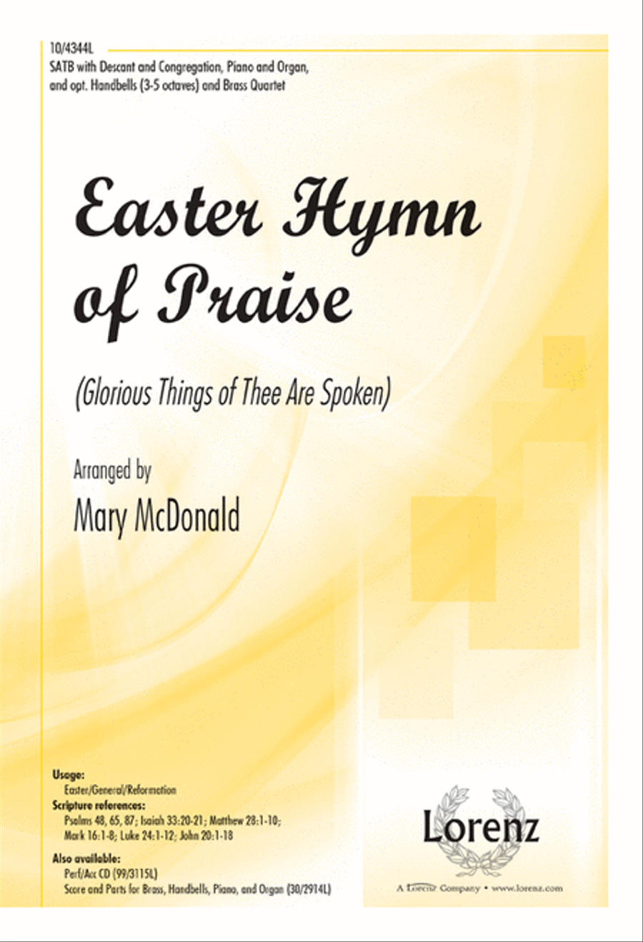 Easter Hymn of Praise Easter Hymn of Praise 4-Part scores gallery preview page 1