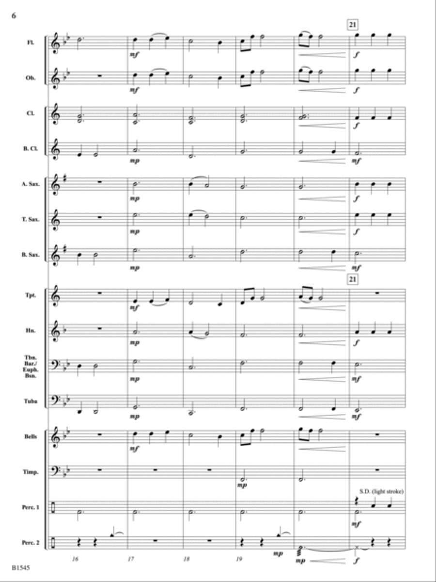Lullaby for Winds: Score Concert Band scores gallery preview page 6