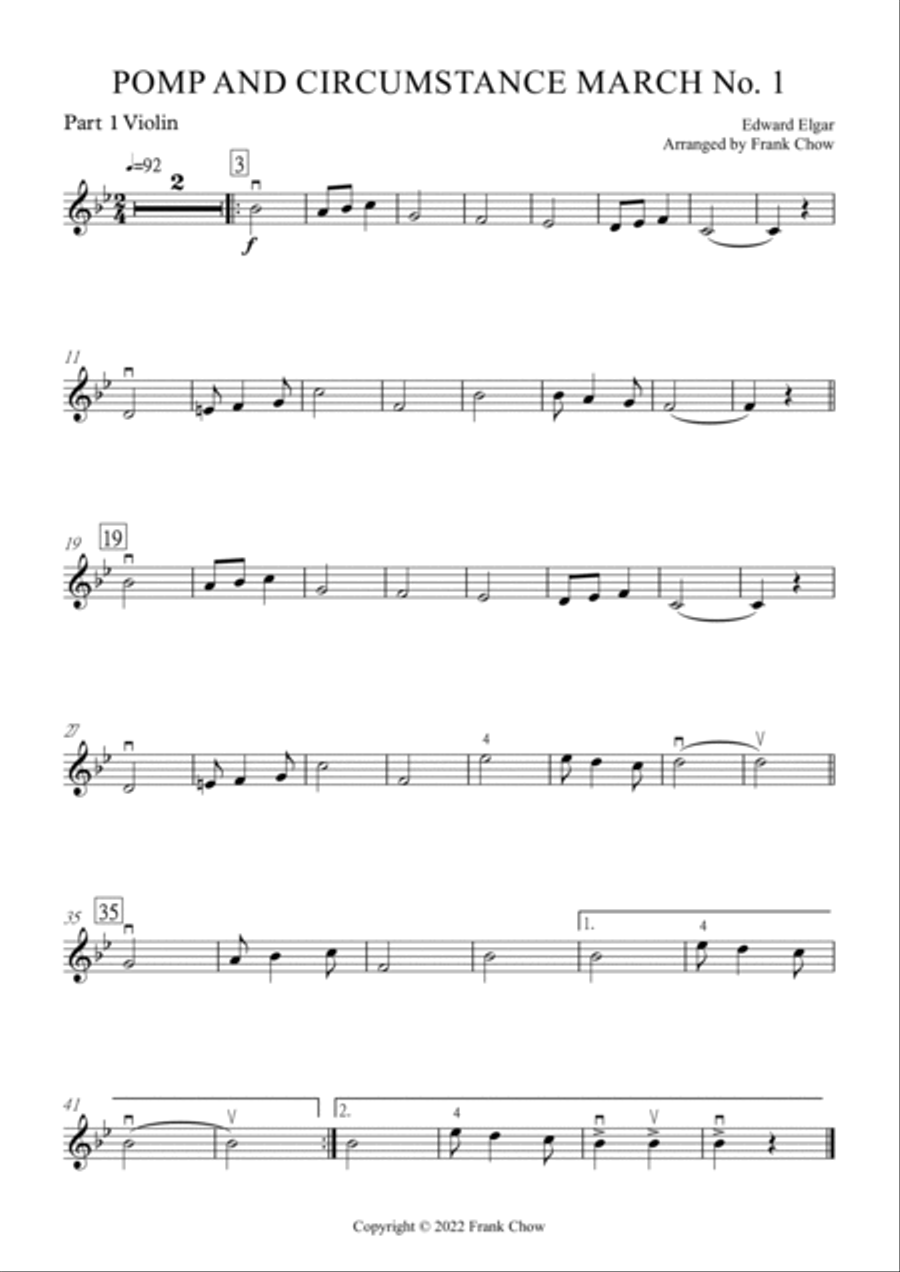 Pomp and Circumstance March No. 1 (Orchestra/ Concert Band Flexible Instrumentation) Concert Band scores gallery preview page 5