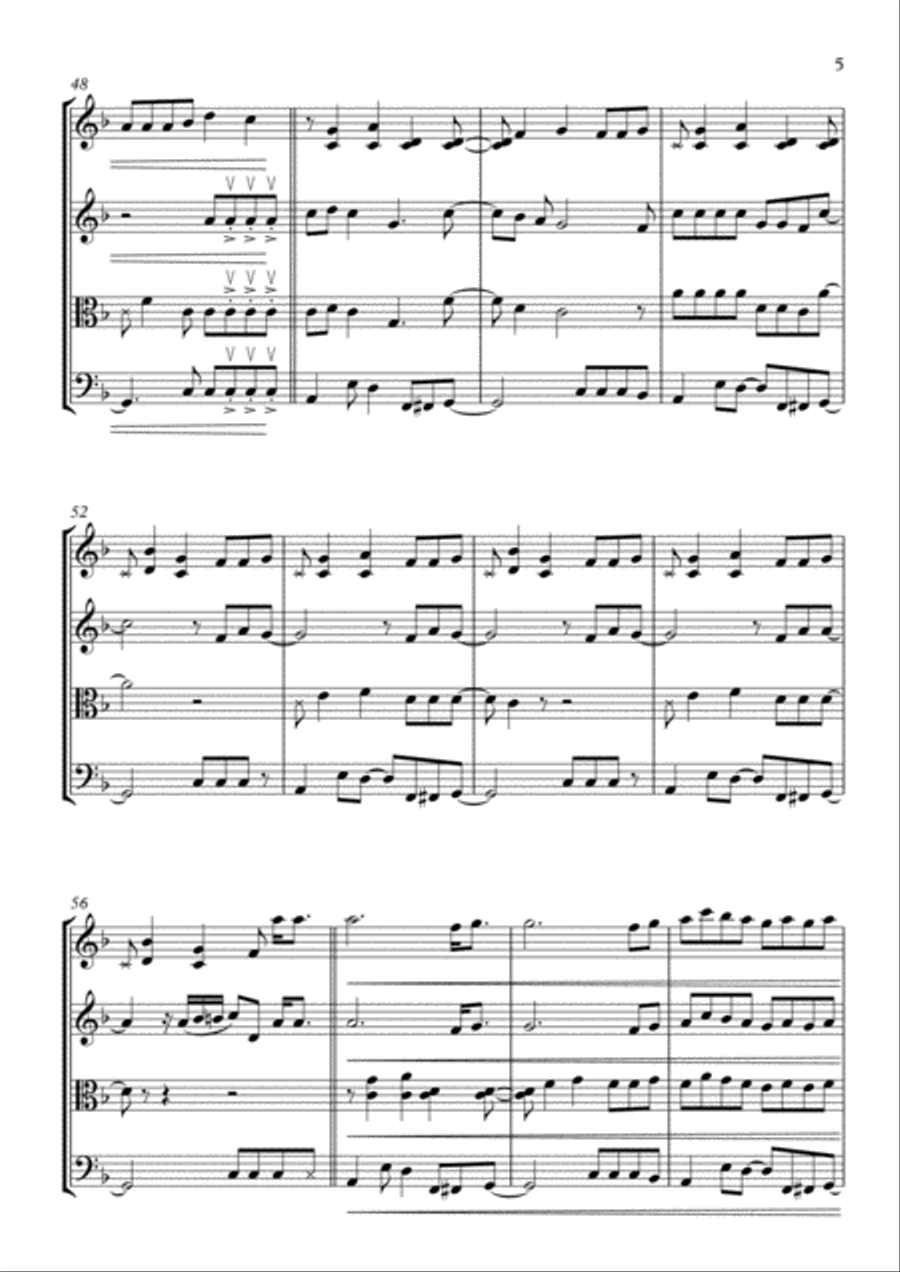 Sunday Best Sunday Best String Quartet scores gallery preview page 5