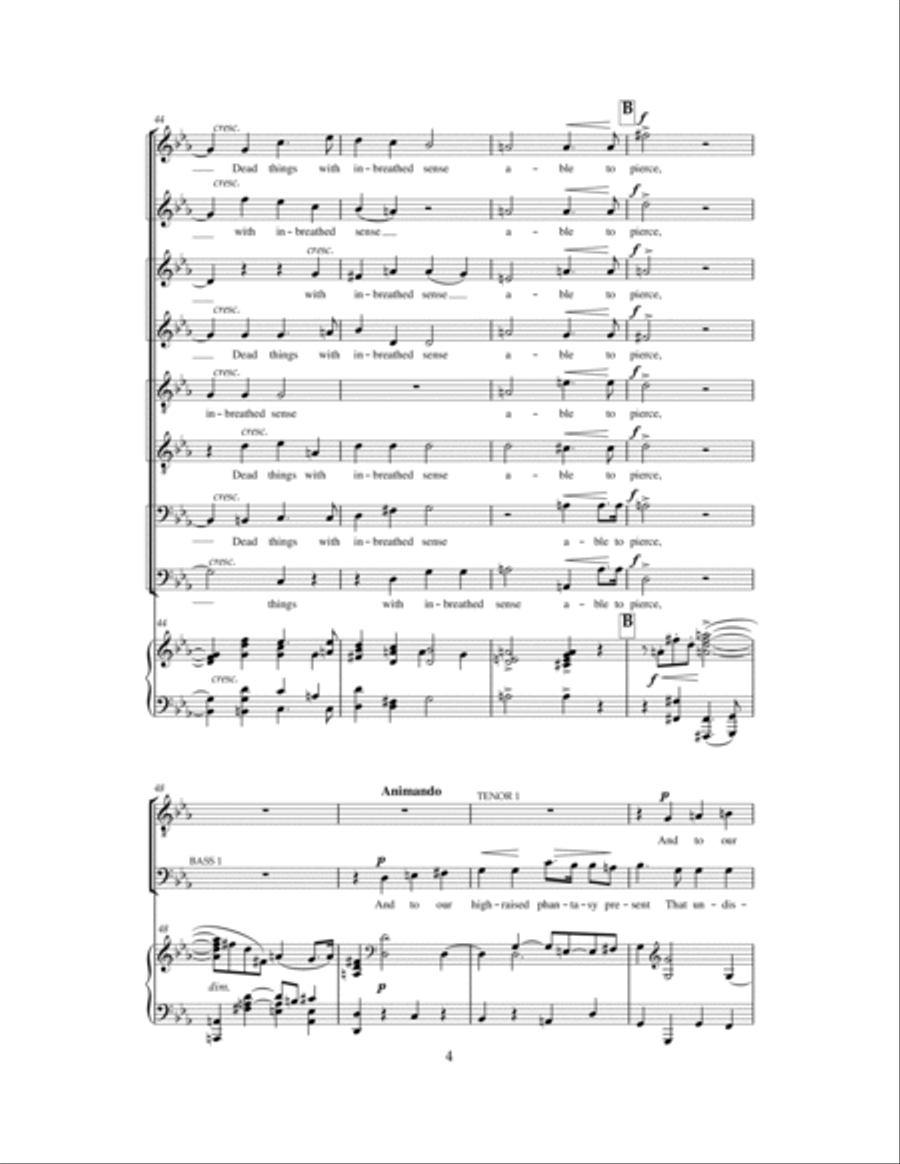 Blest Pair Of Sirens Blest Pair Of Sirens Choir scores gallery preview page 4