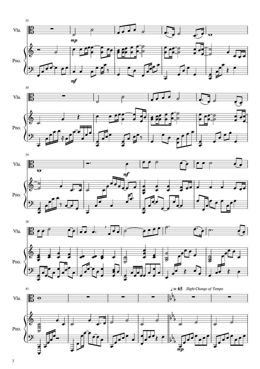 Come, Come, Ye Saints String Trio scores gallery preview page 2
