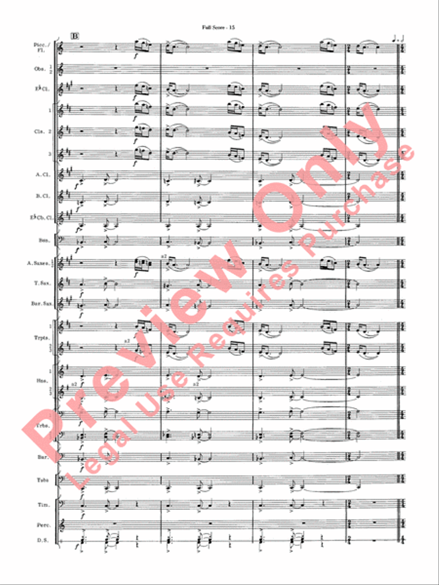 James Bond Suite Concert Band scores gallery preview page 17