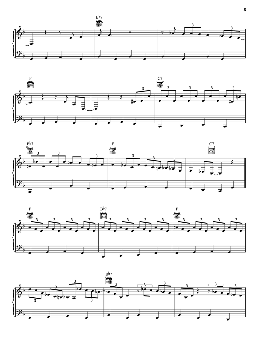 Honky Tonk (Parts 1 & 2) Honky Tonk (Parts 1 & 2) Guitar scores gallery preview page 3
