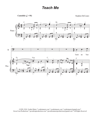 Teach Me (Duet for Tenor and Bass solo)