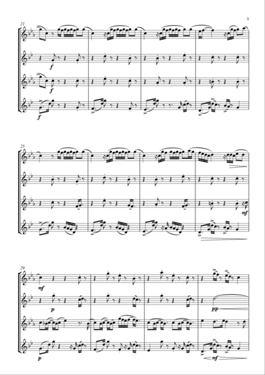 Lost Cause Woodwind Quartet scores gallery preview page 3