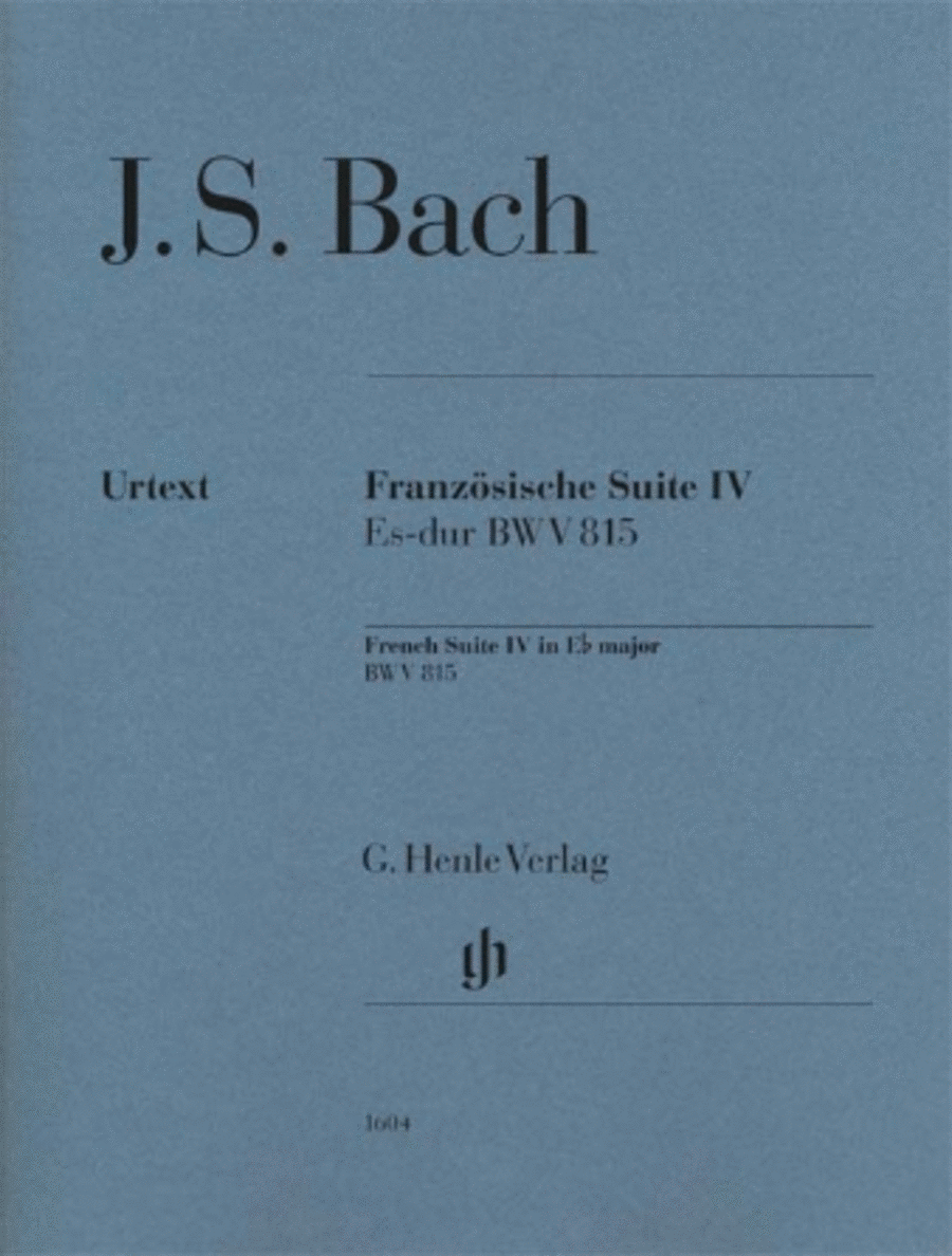 French Suite IV E-Flat Major Piano Solo scores gallery preview page 1