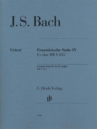Book cover for French Suite IV E-Flat Major