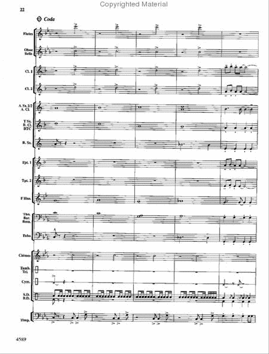 Copper Mountain Legend Concert Band scores gallery preview page 23