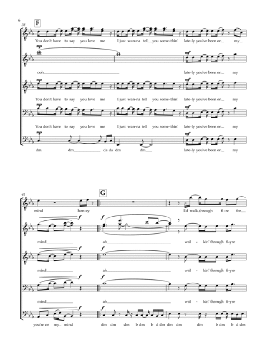Adore You TTBB scores gallery preview page 6