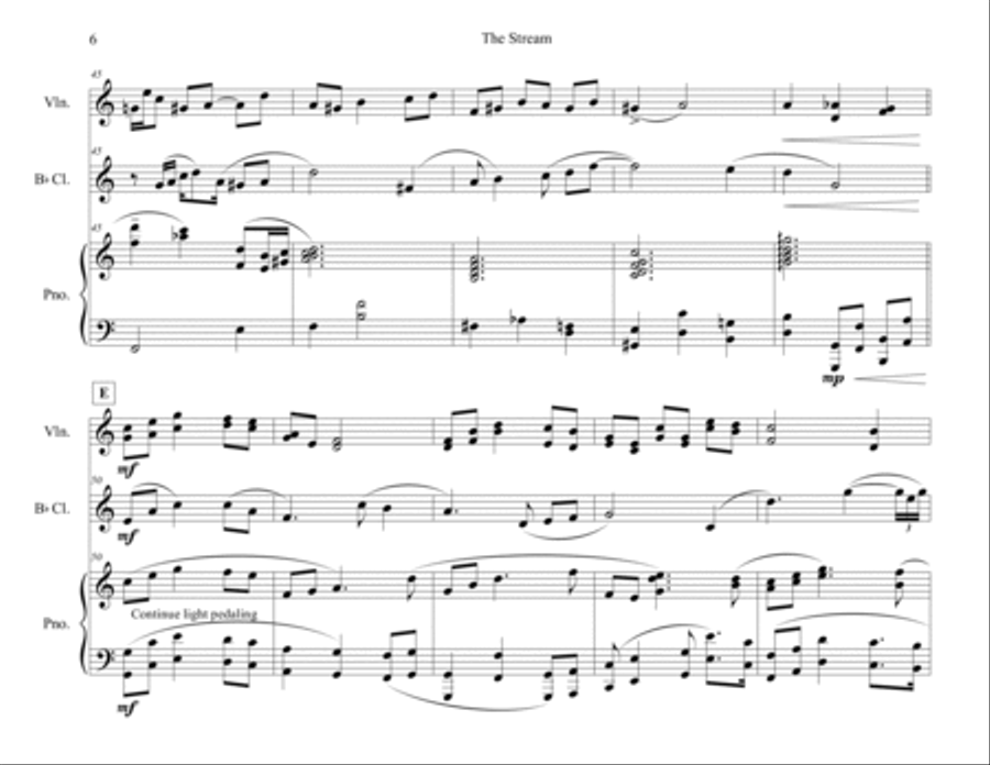 The Stream Clarinet scores gallery preview page 6
