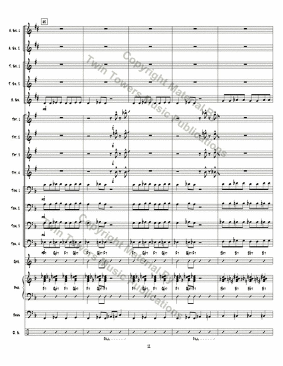 Unnumbered in the Front Jazz Ensemble scores gallery preview page 12