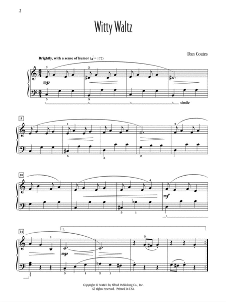 Witty Waltz Witty Waltz Piano Solo scores gallery preview page 2