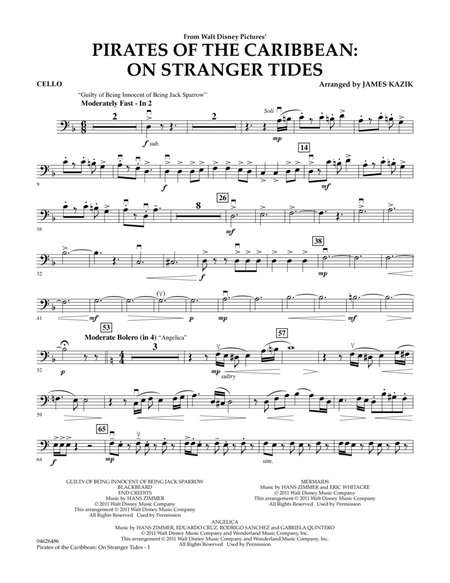 Pirates Of The Caribbean: On Stranger Tides - Cello