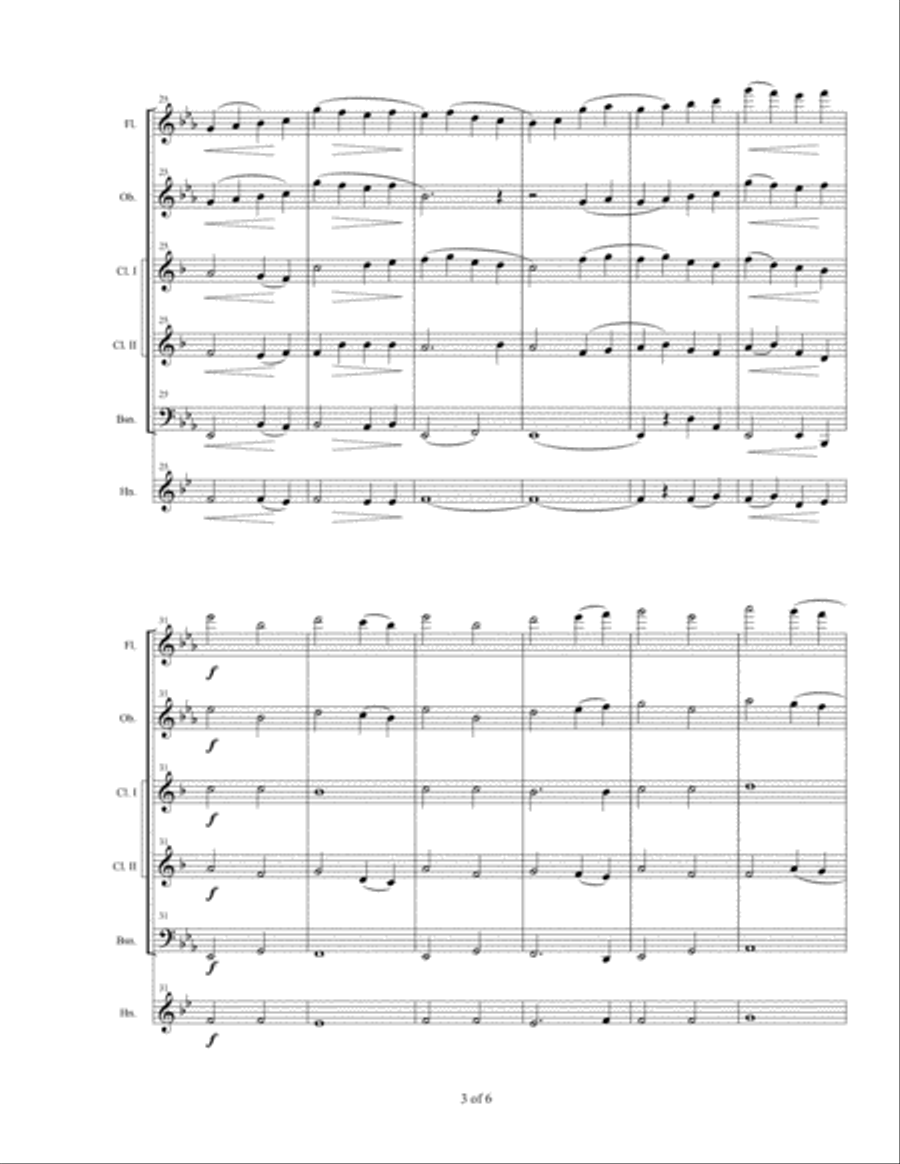 Here We Come (Woodwind Sextet) Small Ensemble scores gallery preview page 3