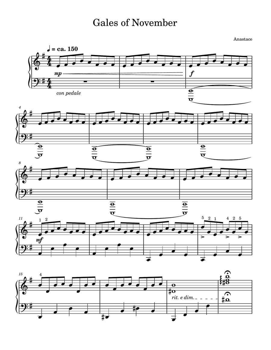 Gales of November - Piano Solo Piano Method scores gallery preview page 2