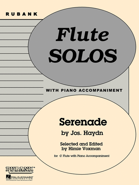 Serenade Flute Solos With Piano Accompaniment For C Flute