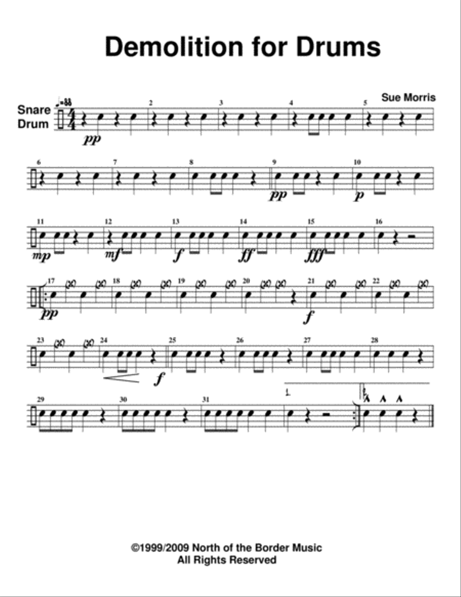 Demolition for Drums Percussion Ensemble scores gallery preview page 5