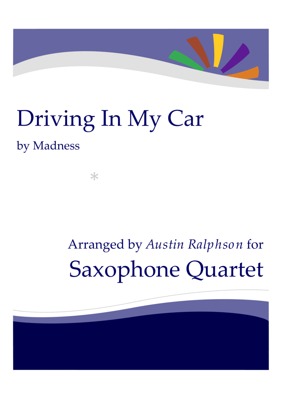 Driving In My Car Saxophone Quartet scores gallery preview page 1