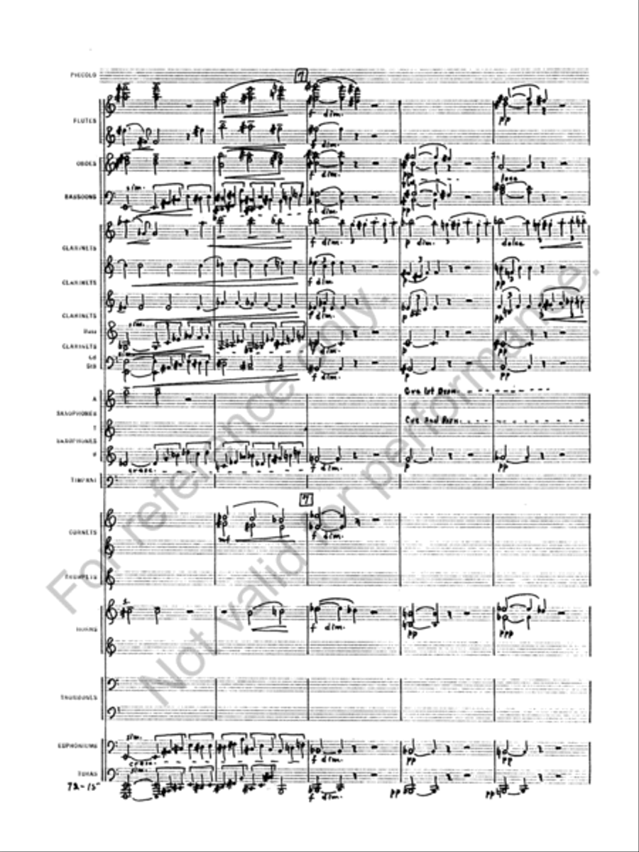 Symphony No. 1 Concert Band scores gallery preview page 18