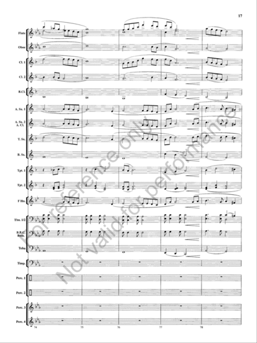 Tempest Rising Concert Band scores gallery preview page 18