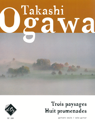 Book cover for Trois paysages, Huit promenades