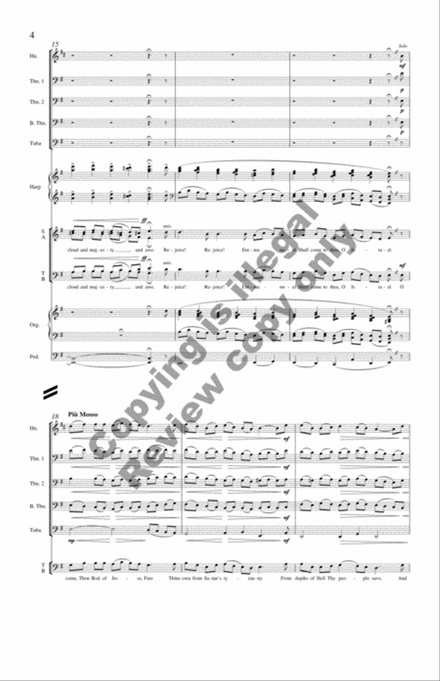 The Snow Lay On the Ground!: Nine Festive Carol Settings (Complete Compilation Full Score) Choir scores gallery preview page 4