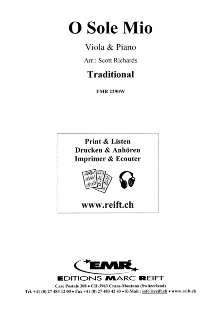 O Sole Mio Piano Accompaniment scores gallery preview page 2