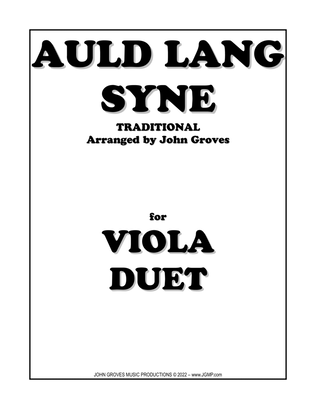 Book cover for Auld Lang Syne - Viola Duet