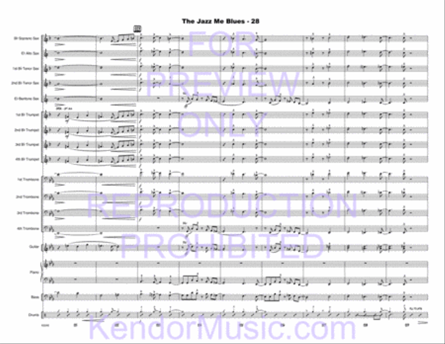 Jazz Me Blues, The Jazz Me Blues, The Choir scores gallery preview page 29