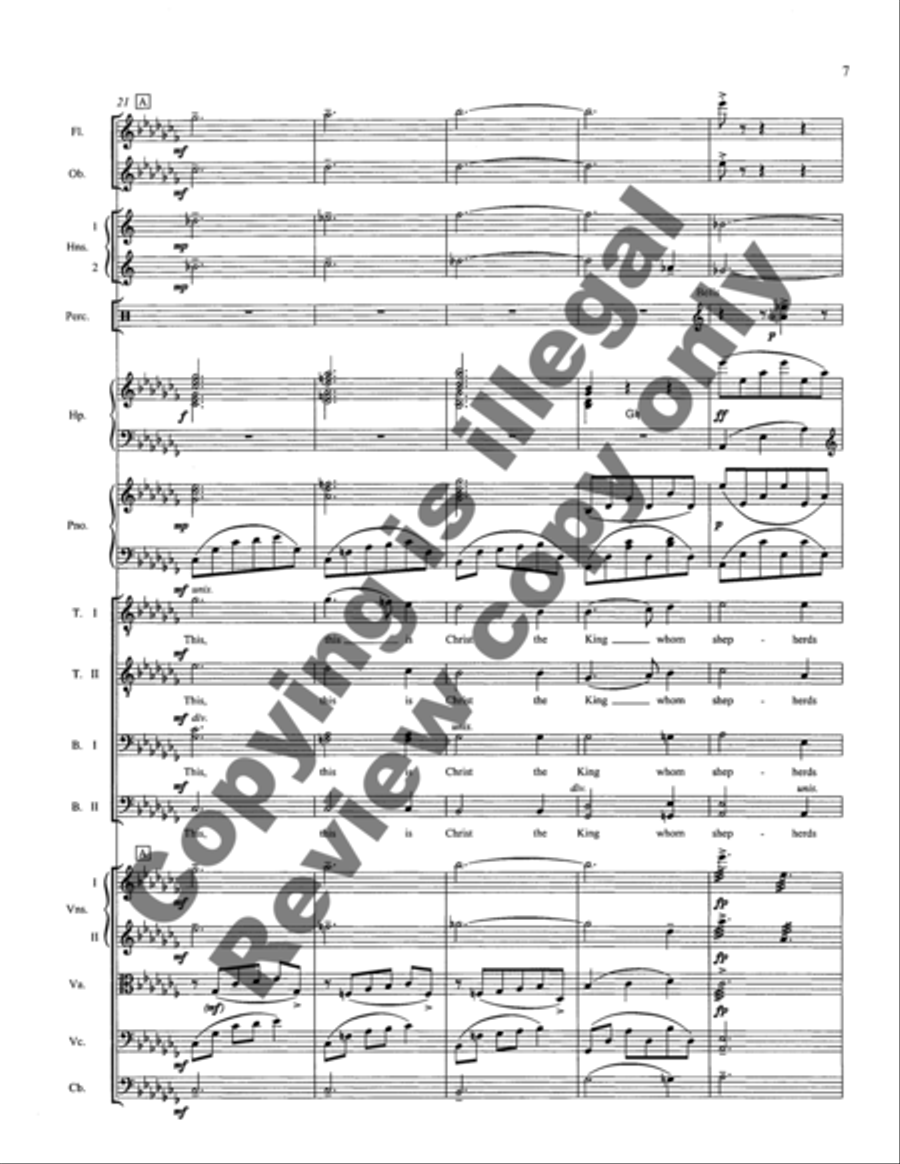 Christmas Trilogy: 2. What Child Is This? (Full Score) Choir scores gallery preview page 12