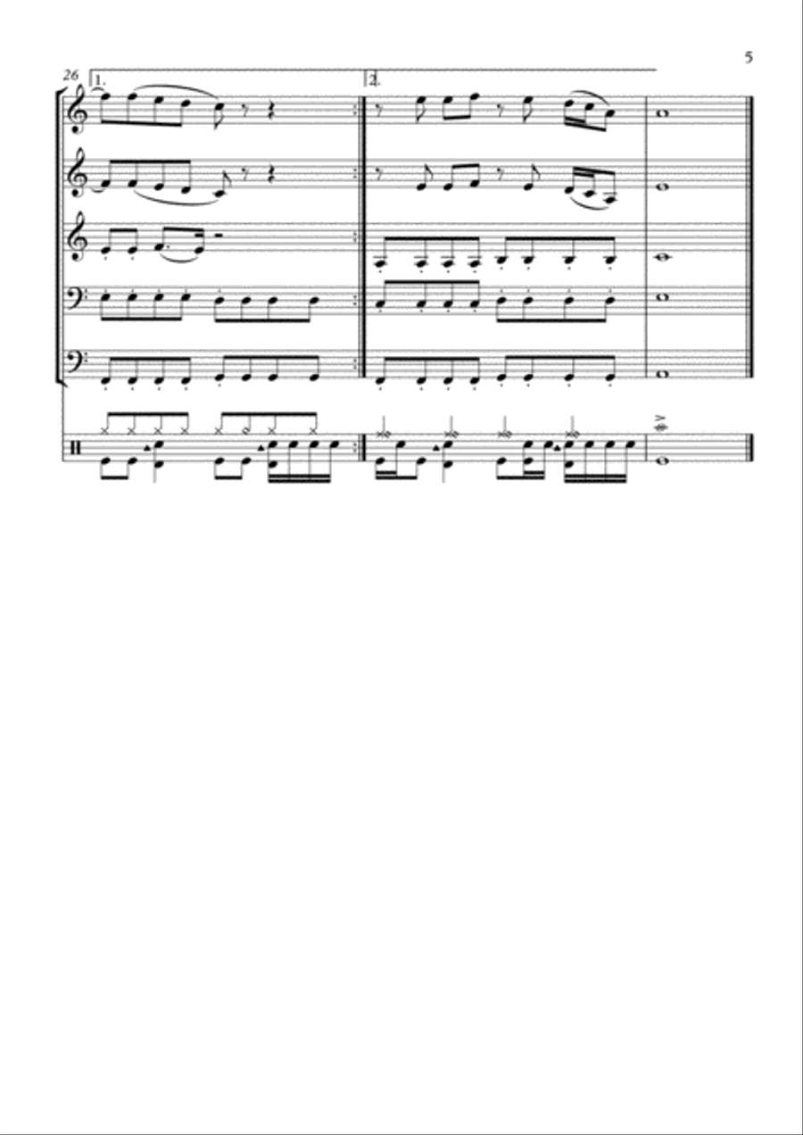 Rolling In The Deep Small Ensemble scores gallery preview page 5