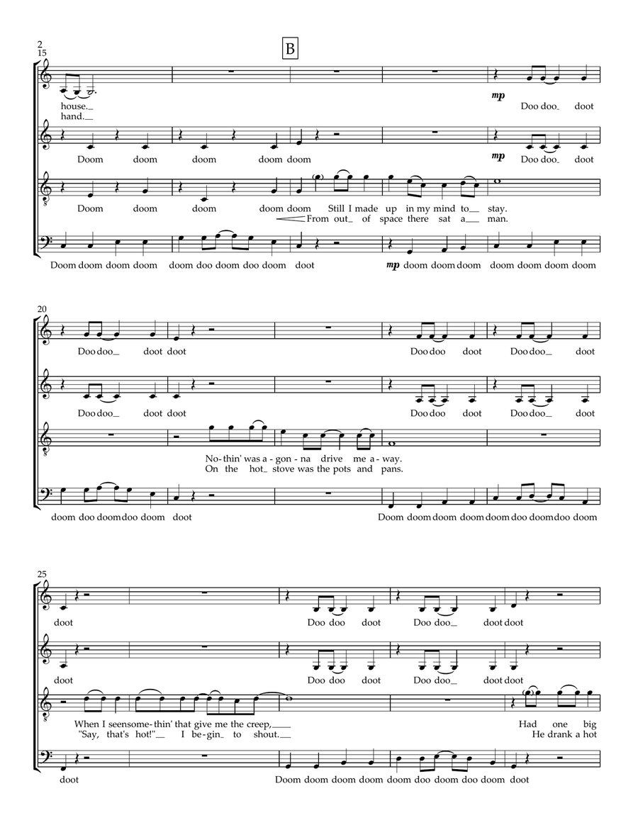 Haunted House 4-Part scores gallery preview page 3