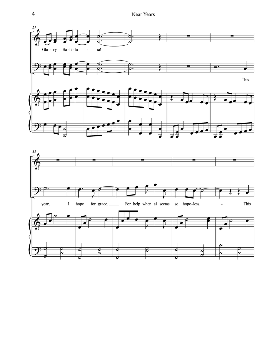 New Years New Years 4-Part scores gallery preview page 4