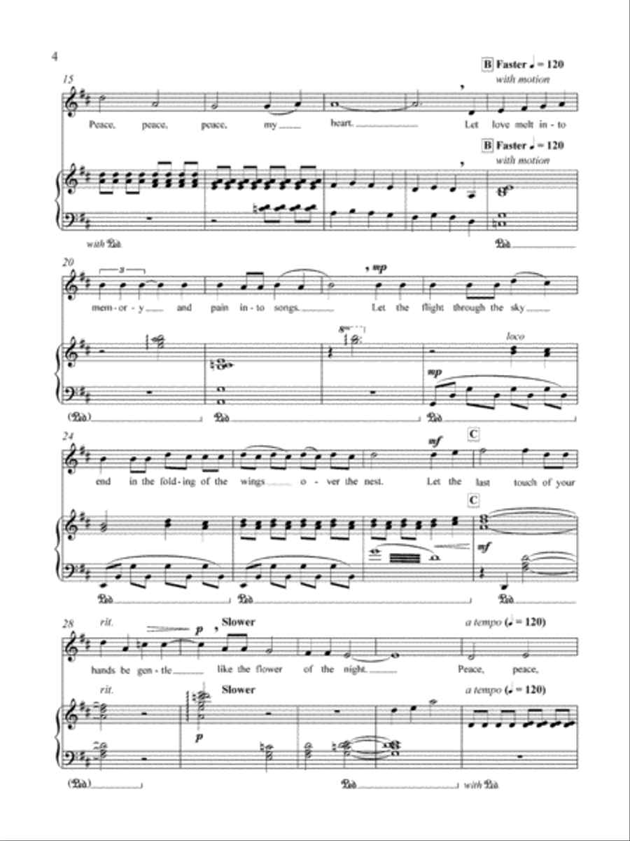 Peace, My Heart Medium Voice scores gallery preview page 3