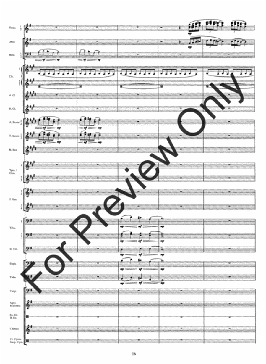 From The Summit (Score) Concert Band scores gallery preview page 19