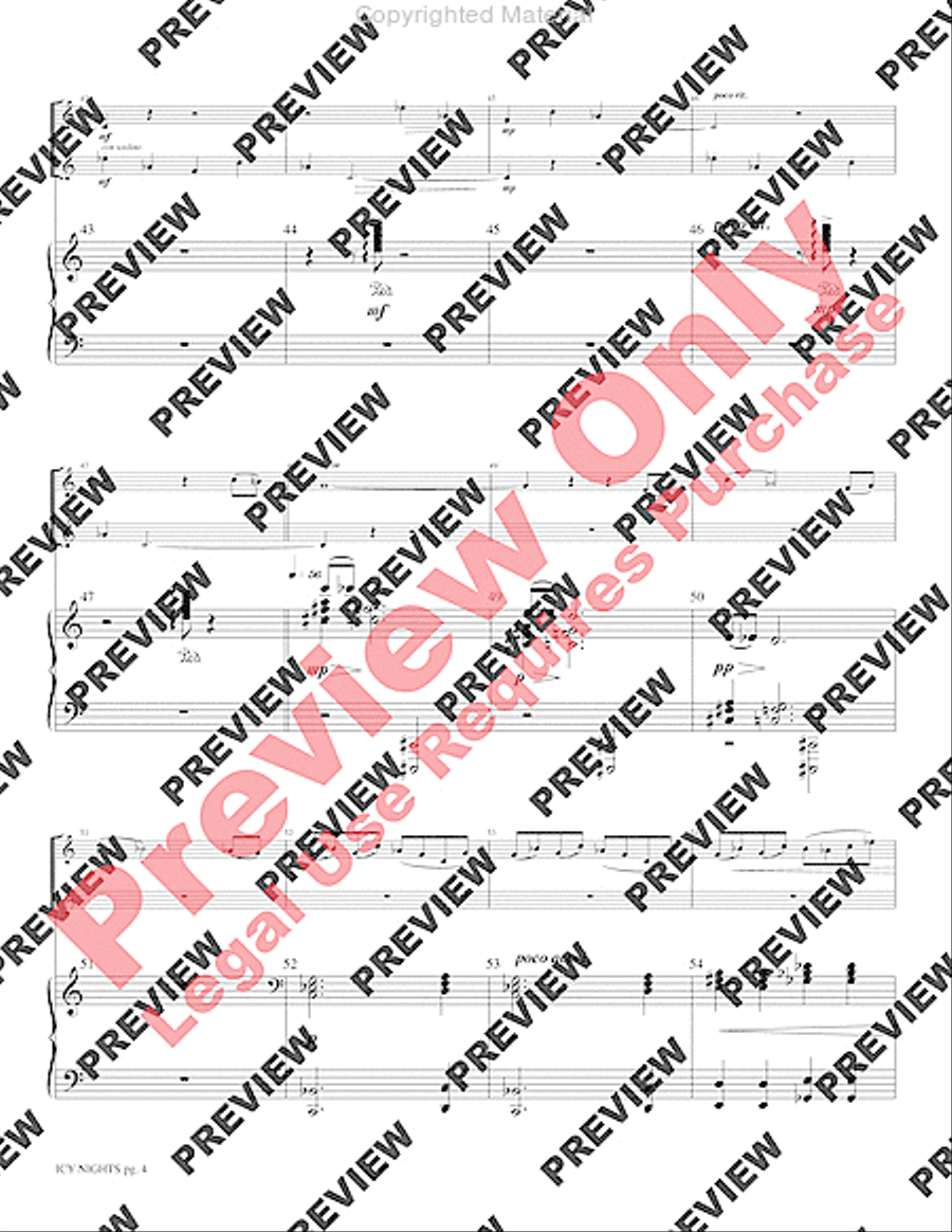 Icy Nights Brass Duet scores gallery preview page 6