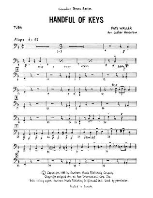 Book cover for Handful of Keys - Tuba