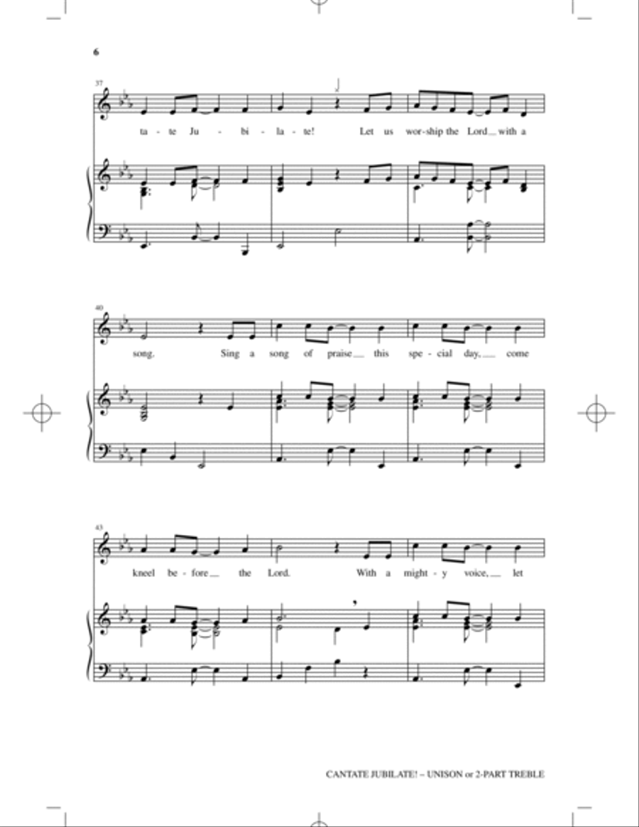 Cantate Jubilate! Cantate Jubilate! Children's Choir scores gallery preview page 5