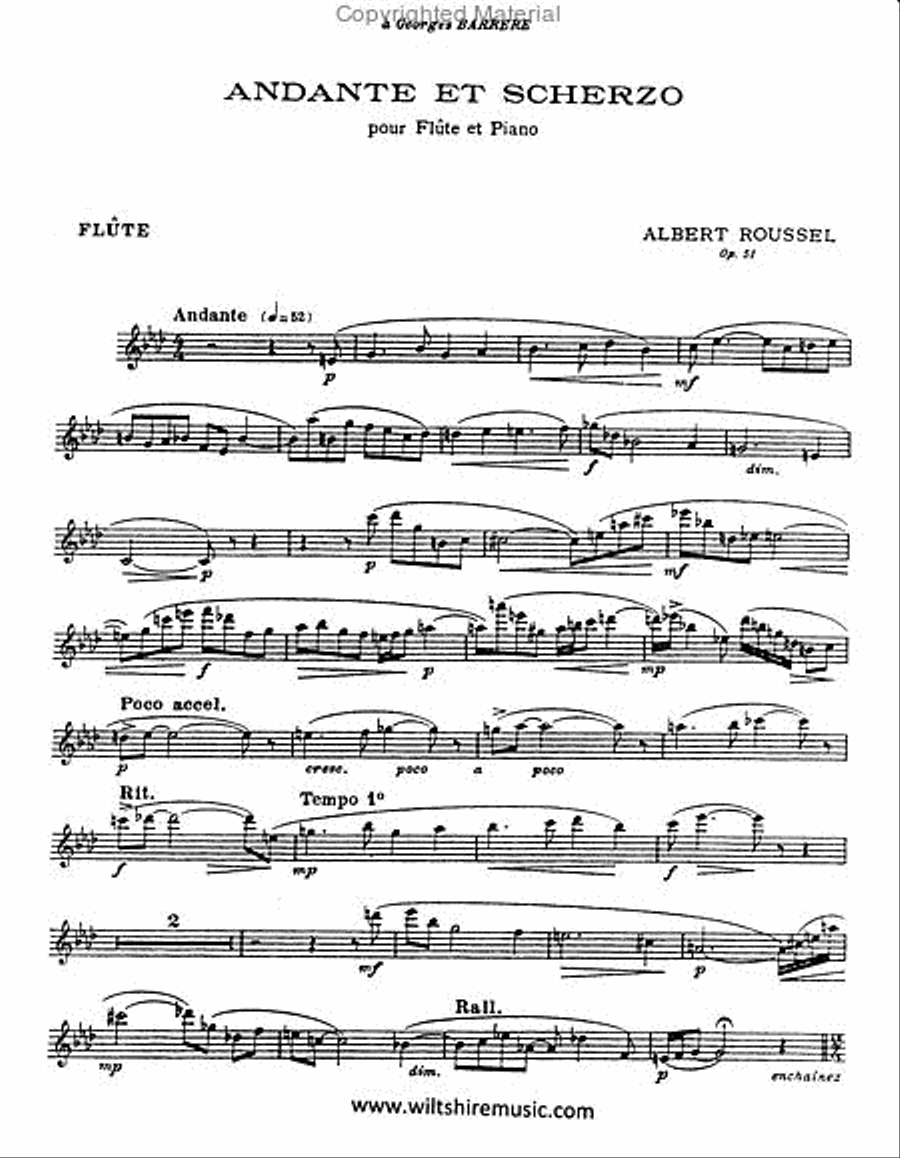 Andante & Scherzo Andante & Scherzo Flute Solo scores gallery preview page 2